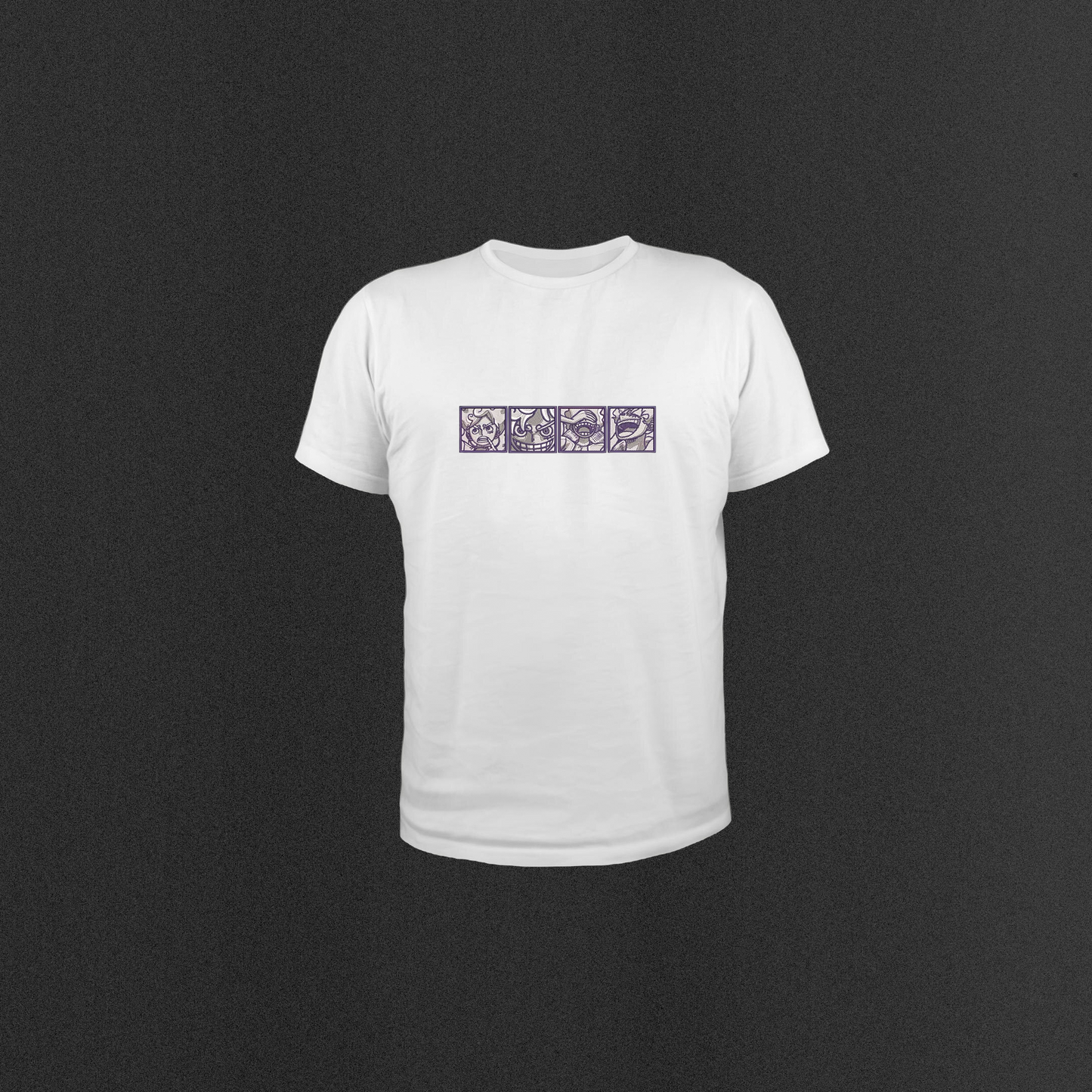 Camiseta Luffy Gear 5 cuadros